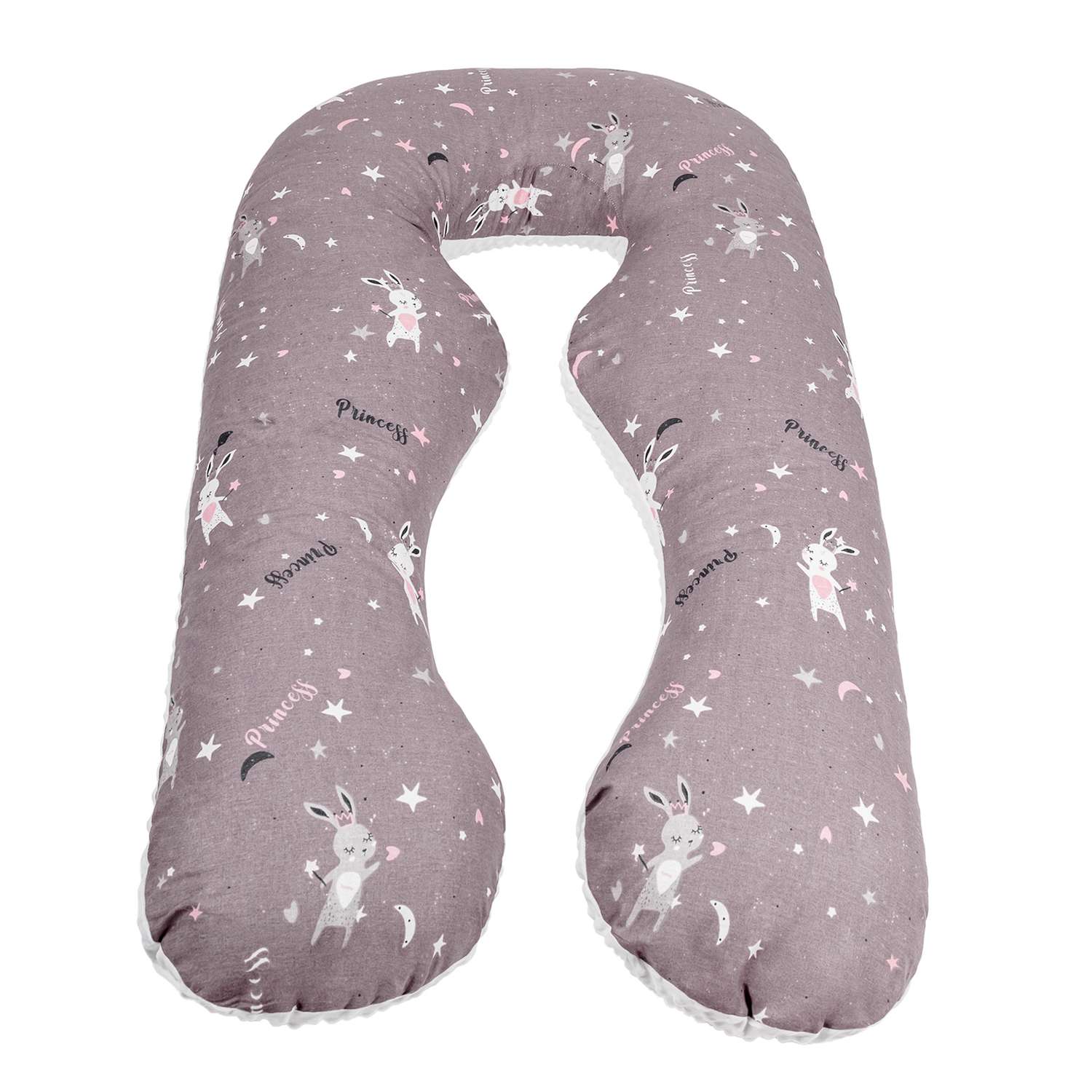 Подушка для беременных AmaroBaby анатомическая 340х72 см Princess серая - фото 1