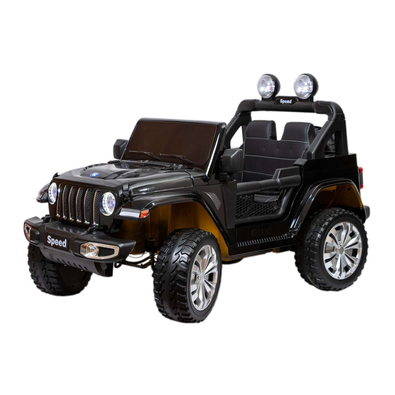 Электромобиль TOYLAND Джип Jeep Rubicon 5016 чёрный - фото 3