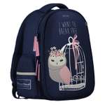 Рюкзак школьный Bruno Visconti синий с эргономичной спинкой Cute owls Кокетка
