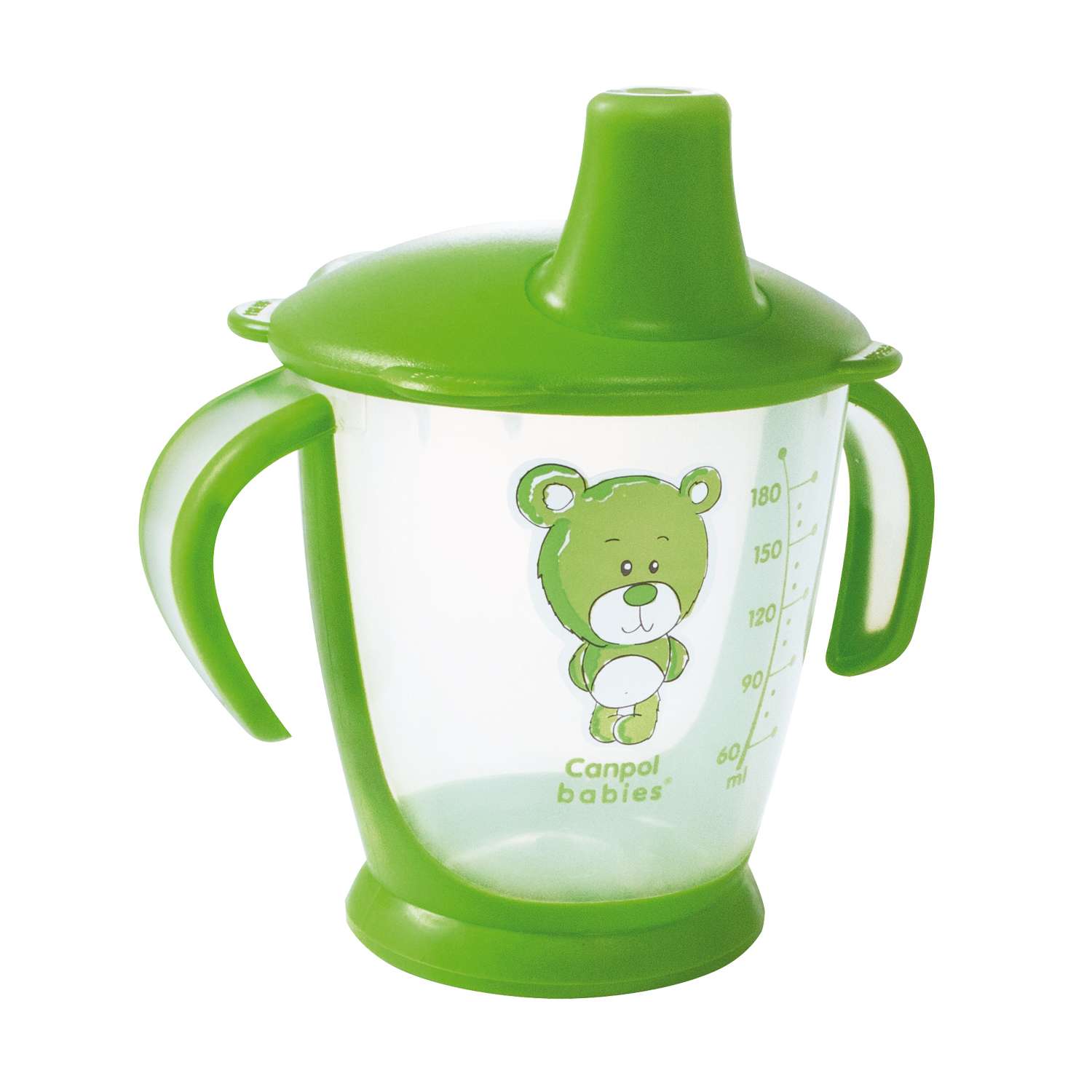 Чашка Canpol Babies Медвежонок 180мл Зеленый 250930130 - фото 1