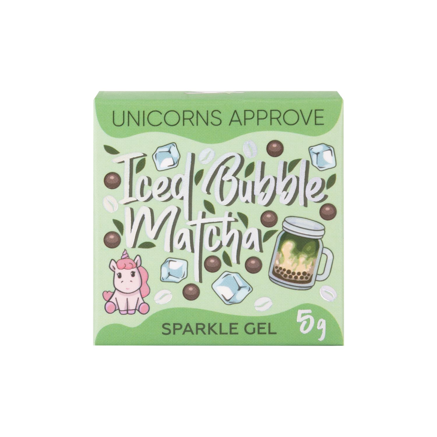 Гель-спаркл для лица и тела Unicorns Approve 005 Iced Bubble Matcha LTA023788 - фото 5