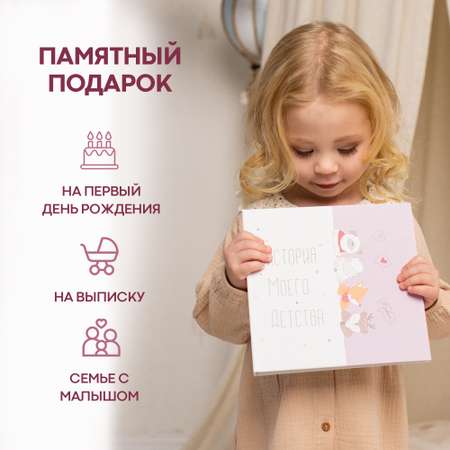 Фотоальбом ПупсВиль для малыша для мальчиков и девочек от 0 до 3 лет