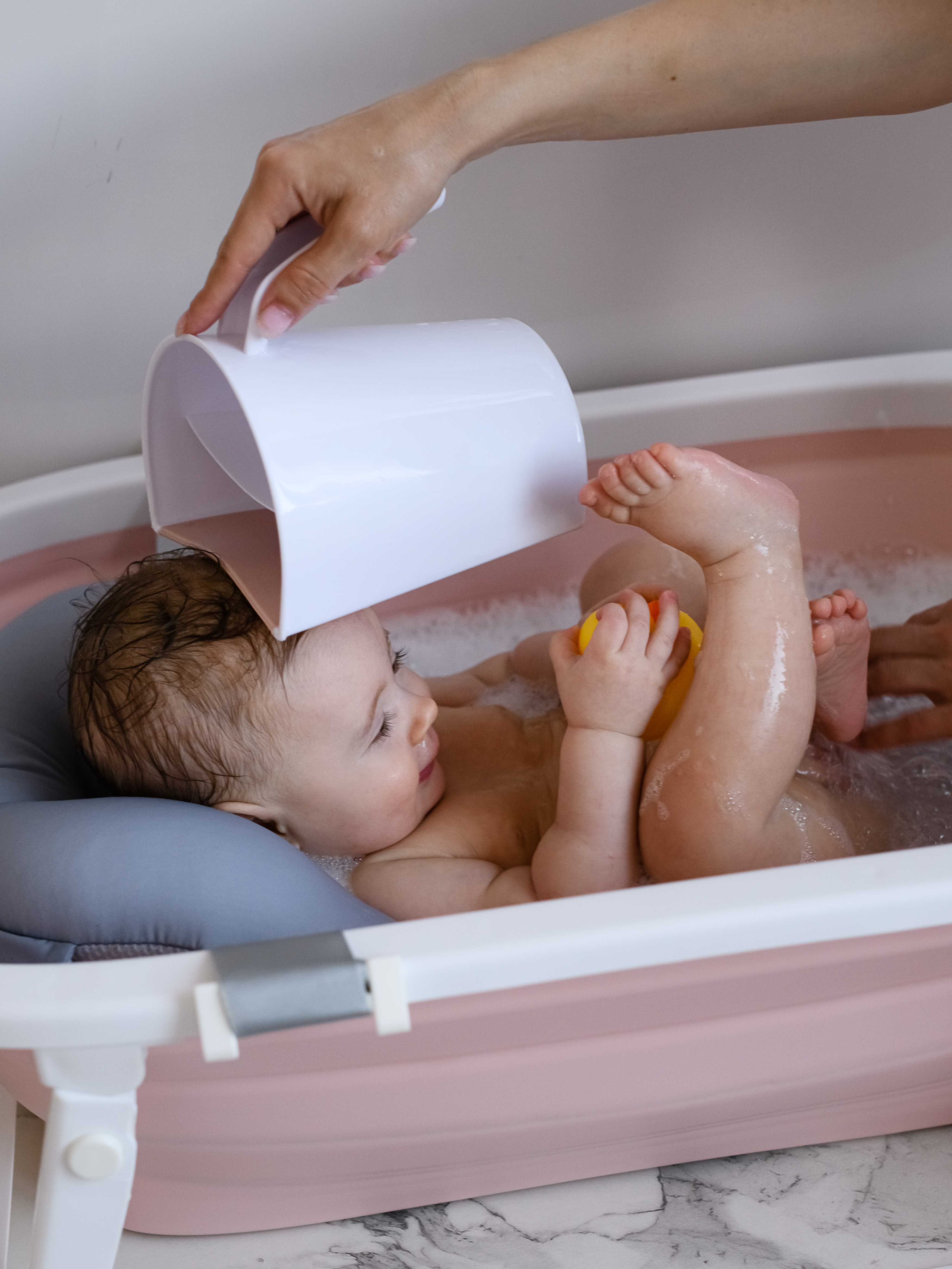 Ковш детский Miyoumi для купания и мытья головы - Blush - фото 24