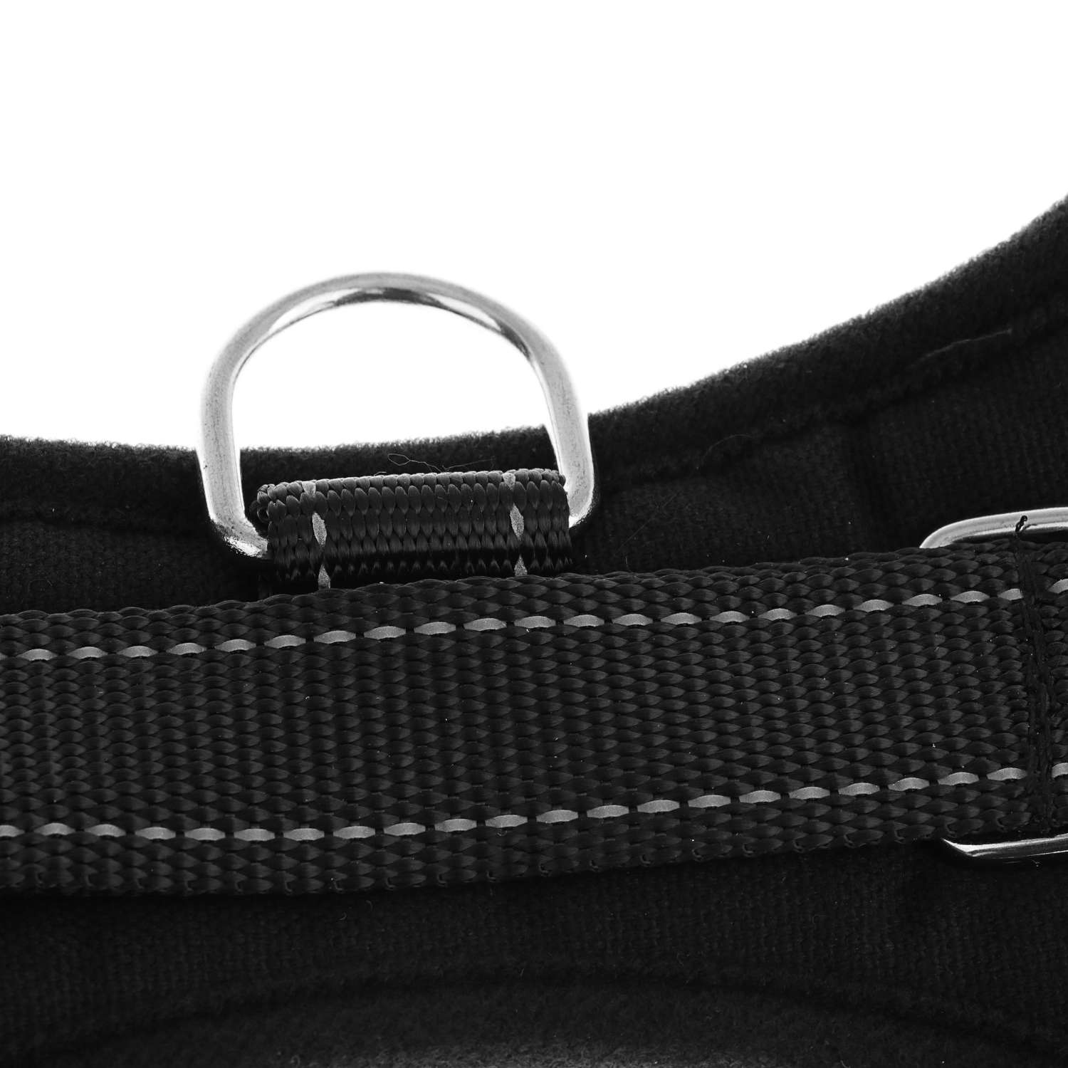 Шлейка Пижон мягкая со светоотражающими элементами размер S (ОШ 29-31 см ОГ 37-45 см) чёрная - фото 2
