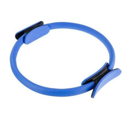 Изотоническое кольцо STRONG BODY обруч для йоги и пилатес d 38 см синее
