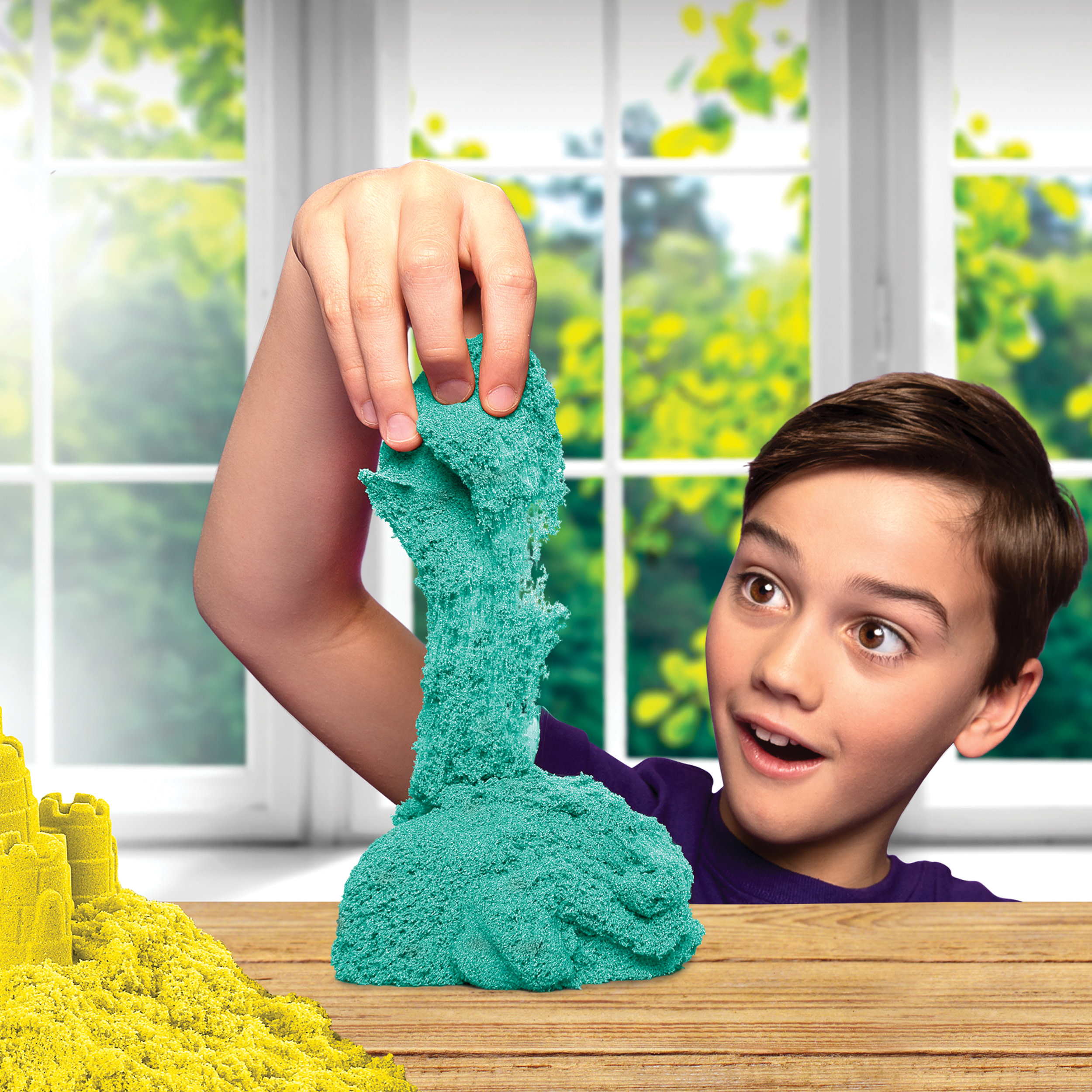 Набор для лепки Kinetic Sand Разноцветный замок с формочками 6060240 - фото 5