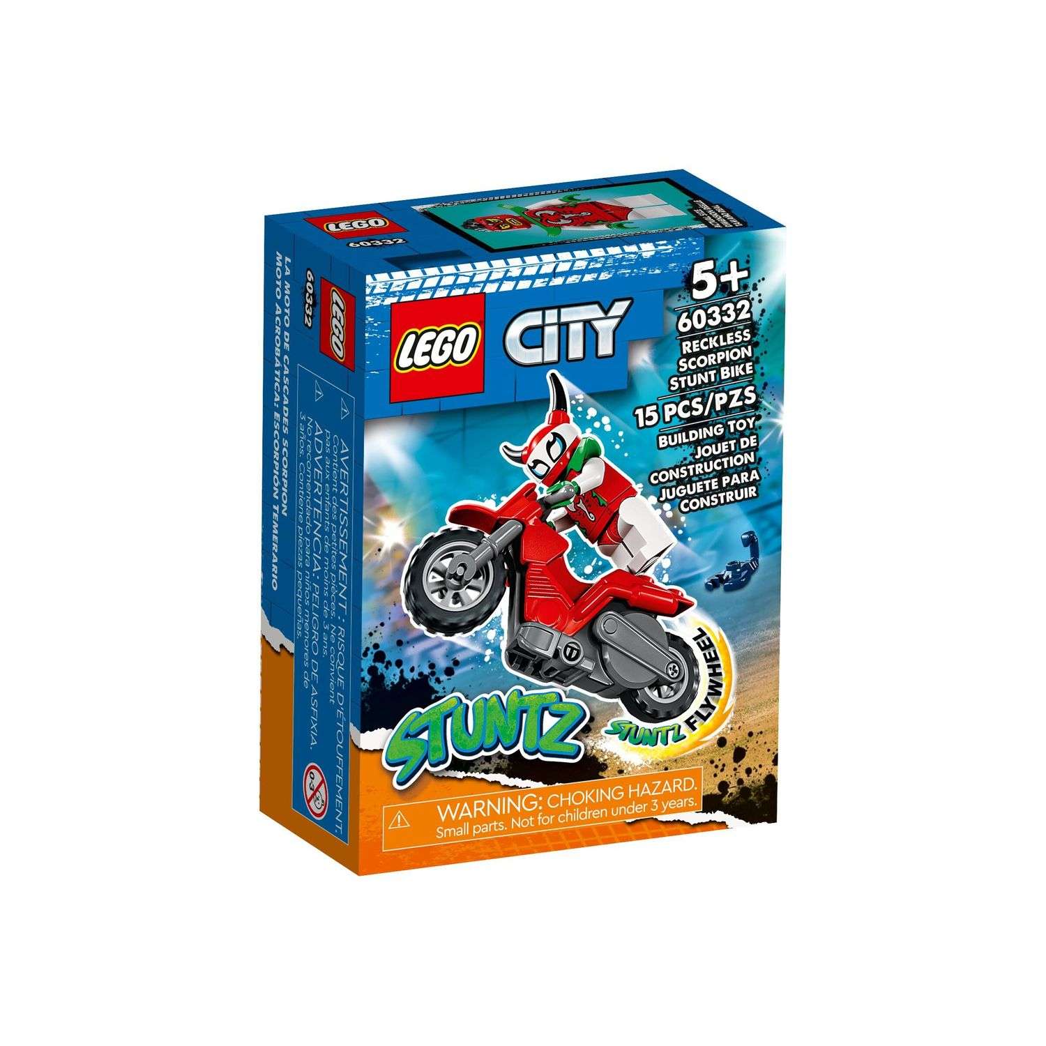 Конструктор LEGO City Трюк мотоцикл Скорпион 60332 - фото 1