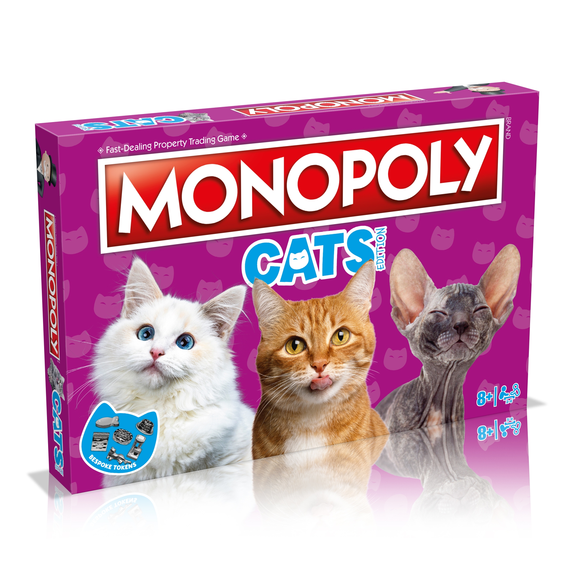 Настольная игра Monopoly Монополия Cats на английском языке купить по цене  4999 ₽ в интернет-магазине Детский мир