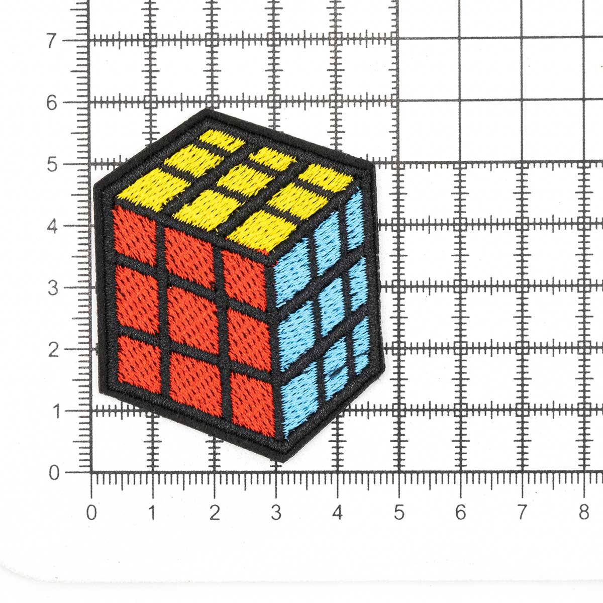 Термоаппликация Hobby Pro нашивка Кубик Рубика 6х5 см для ремонта и украшения одежды - фото 3
