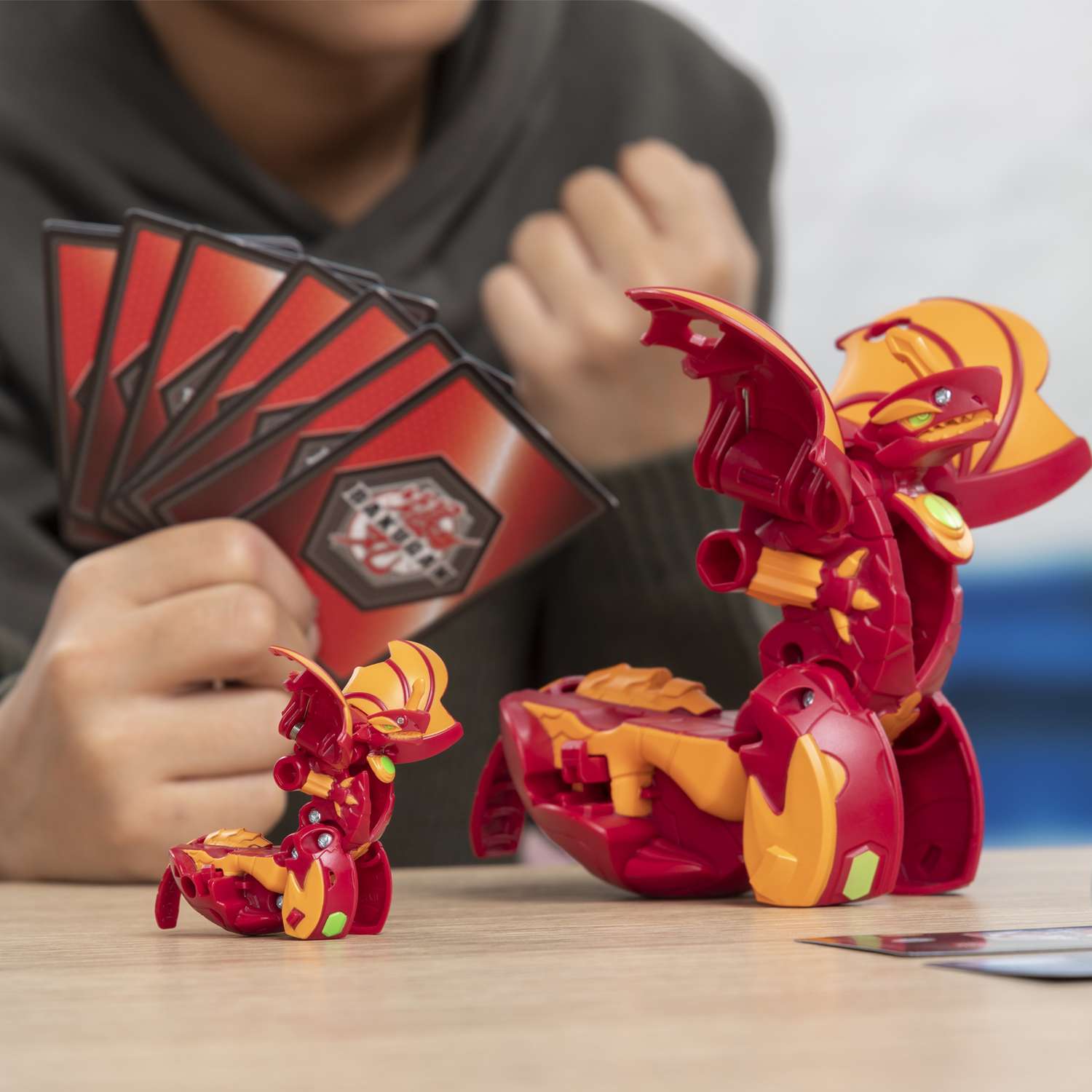 Набор игровой Bakugan фигурка-трансформер Драко большая+карточки 6058415 - фото 5