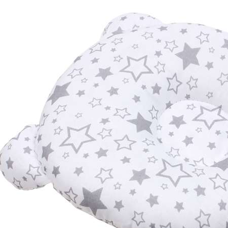 Подушка Amarobaby First Pillow Звездопад Серый