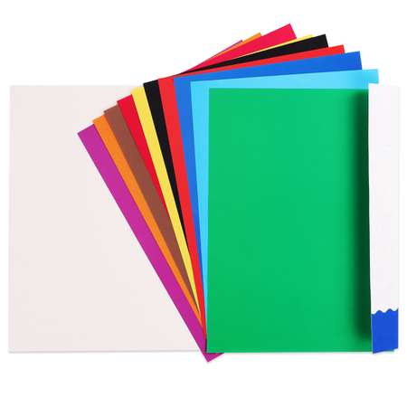 Бумага цветная Brauberg А4 для школы и принтера двусторонняя 10 цветов