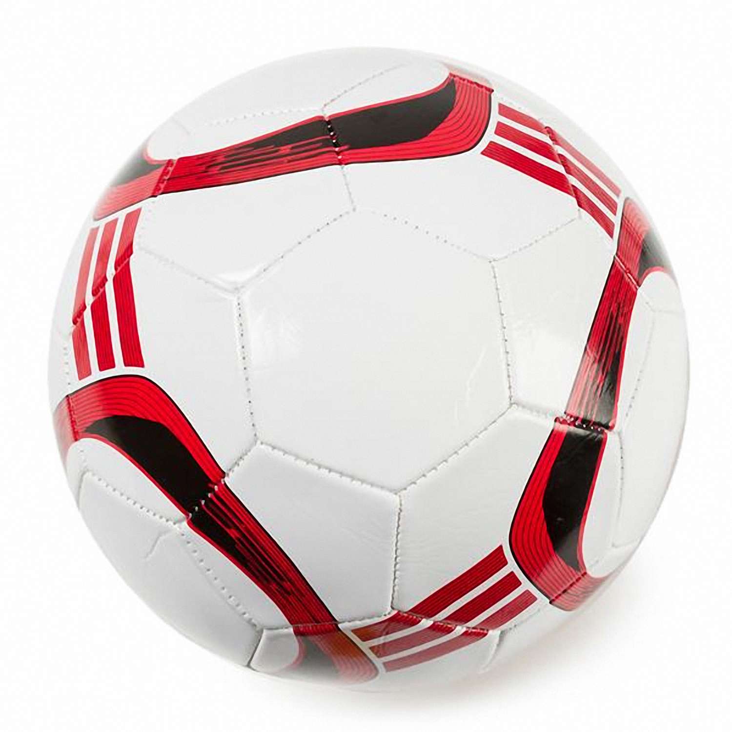 Мяч футбольный Kreiss с красными полосками - фото 1