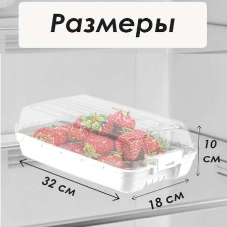 Контейнер для холодильника Дунья Догуш пластик Белый 4 шт