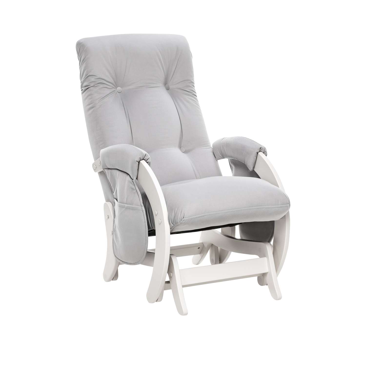 Кресло для кормления Milli Smile с карманами Молочный Дуб / ткань V51 - фото 1