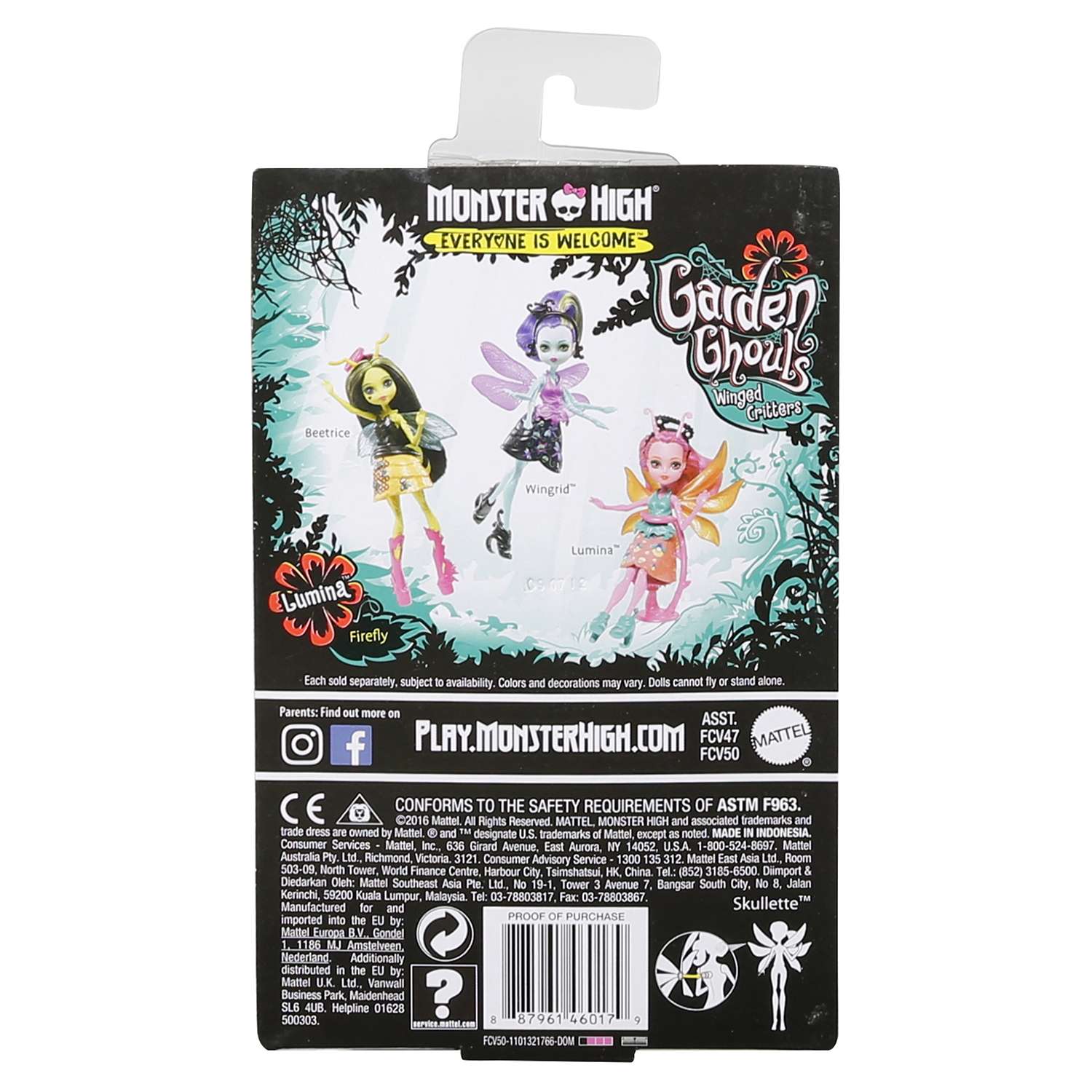 Мини-кукла Monster High Цветочные монстрики с питомцами FCV50 FCV47 - фото 3