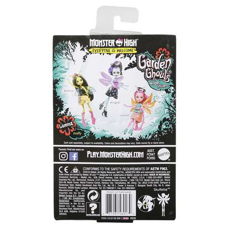 Мини-кукла Monster High Цветочные монстрики с питомцами FCV50