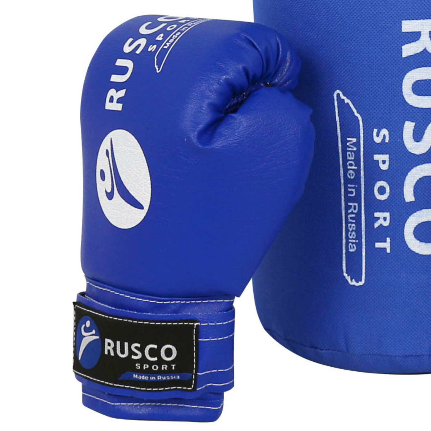 Набор для бокса RuscoSport синий 4OZ купить по цене 1825 ₽ в  интернет-магазине Детский мир