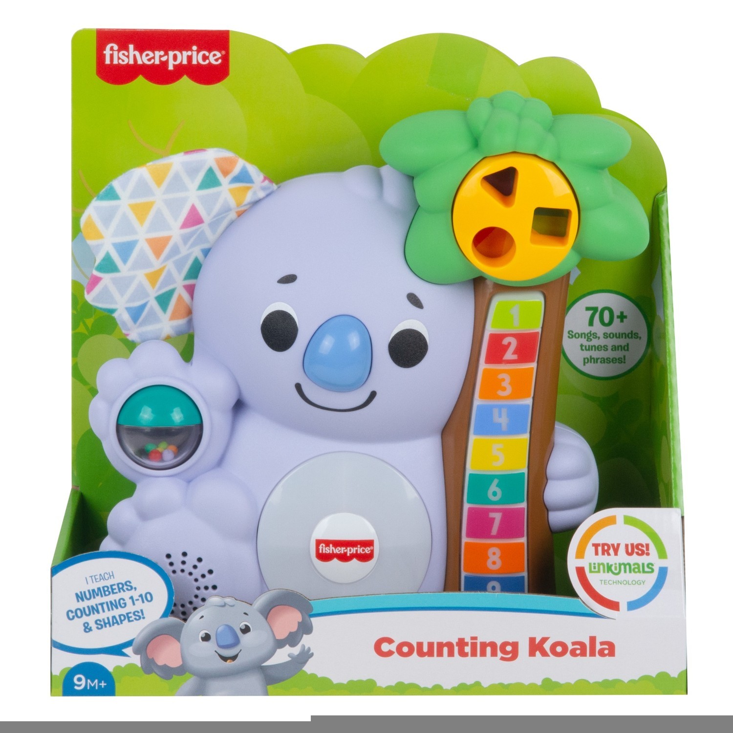 Игрушка Fisher Price Linkimals Считающая Коала для малышей развивающая GRG60 - фото 2