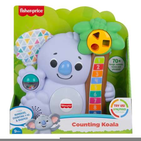 Игрушка Fisher Price Linkimals Считающая Коала для малышей развивающая GRG60