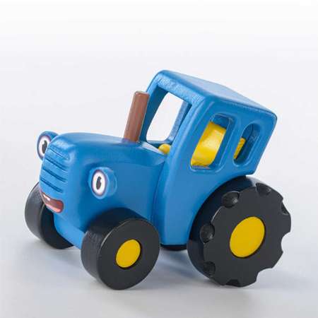 Игрушка Синий трактор с прицепом и животными