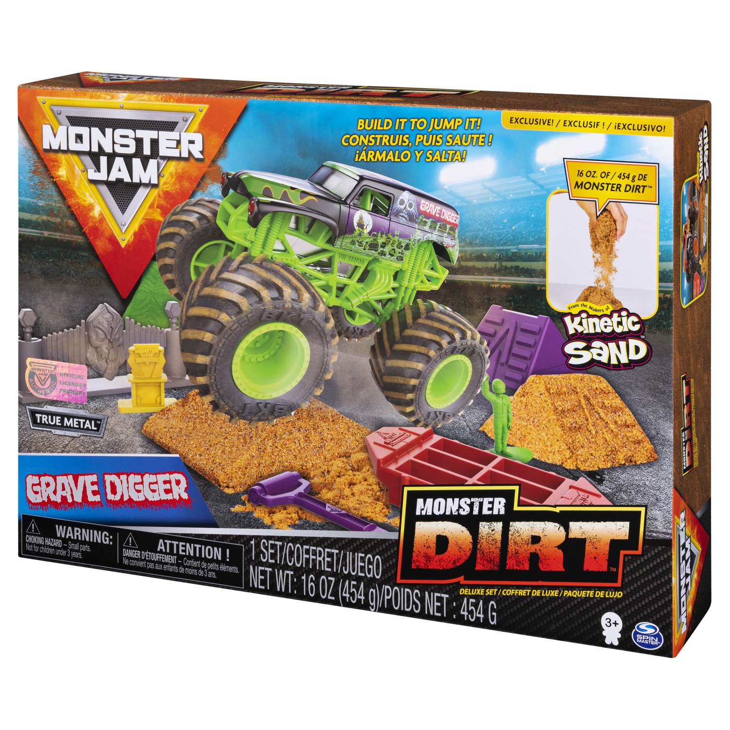 Набор Monster Jam №2 с машинкой и кинетическим песком и аксессуарами 6054964 6054964 - фото 2