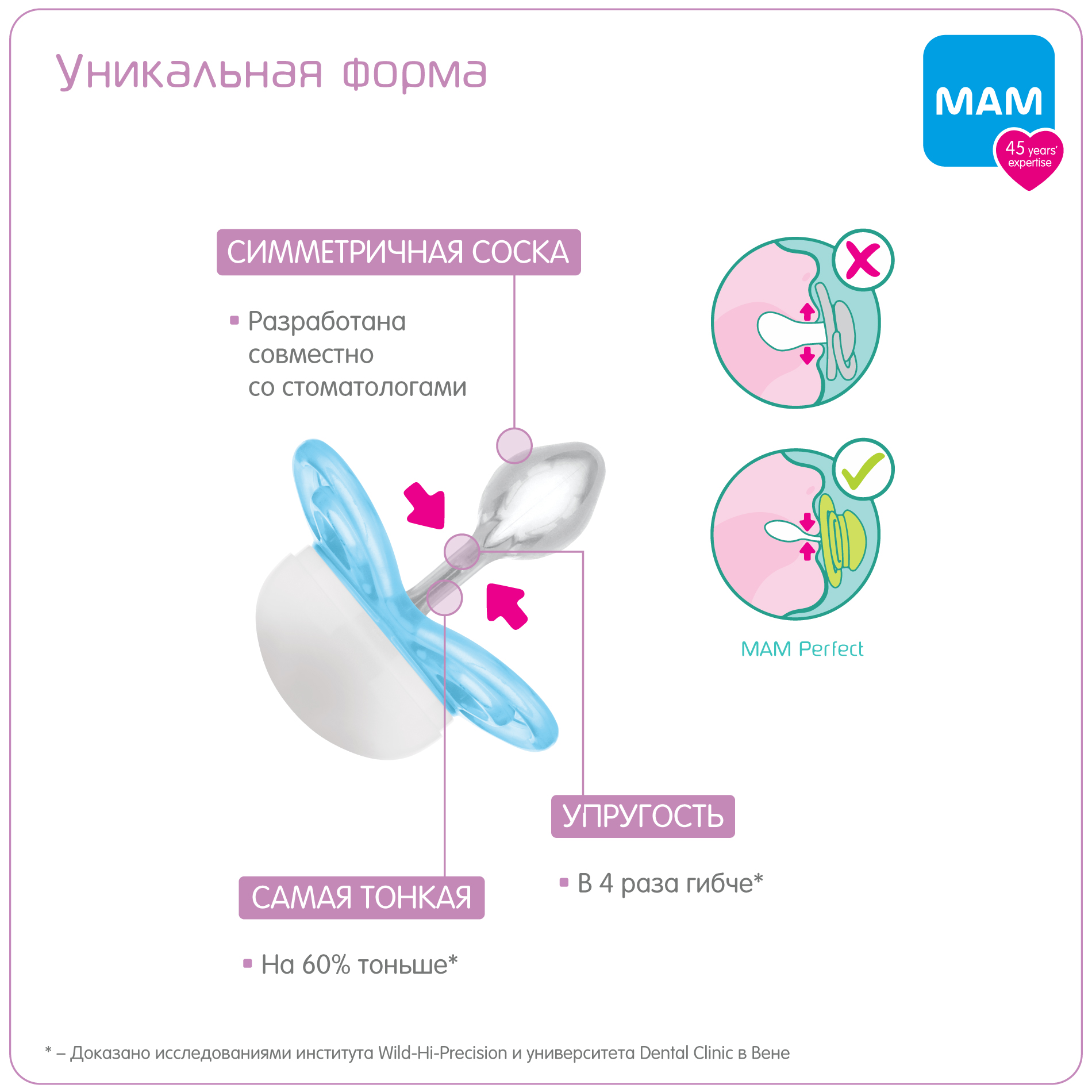 Пустышка MAM Perfect Start силиконовая 0-2 мес - фото 2