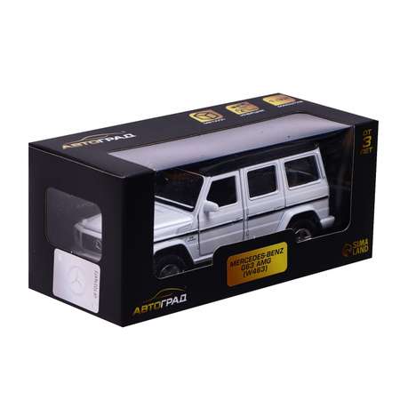 Машина Автоград металлическая MERCEDES-BENZ G63 AMG 1:32 открываются двери инерция цвет белый