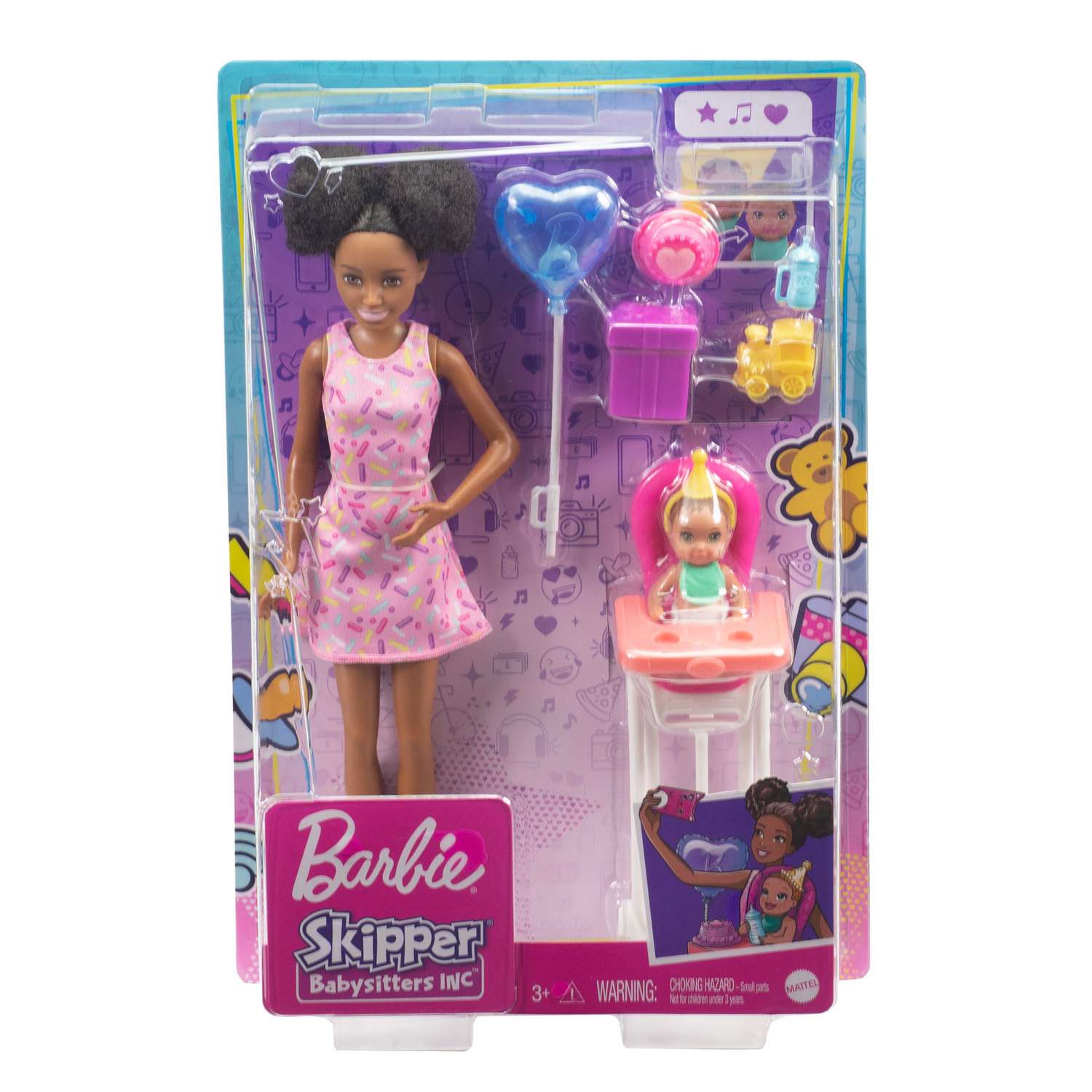 Набор игровой Barbie Скиппер Няня с малышом Кормление 4 GRP41 FHY97 - фото 3