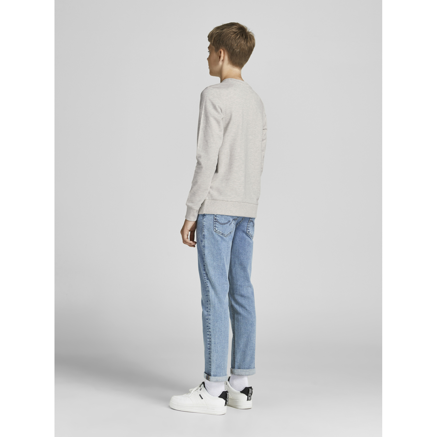 Свитшот JACK AND JONES JUNIOR 12189128/Cloud Dancer - фото 2