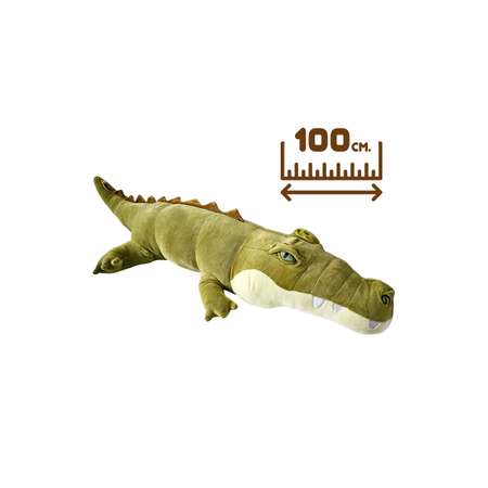 Мягкая игрушка обнимашка Territory Крокодил 100 см. зеленый