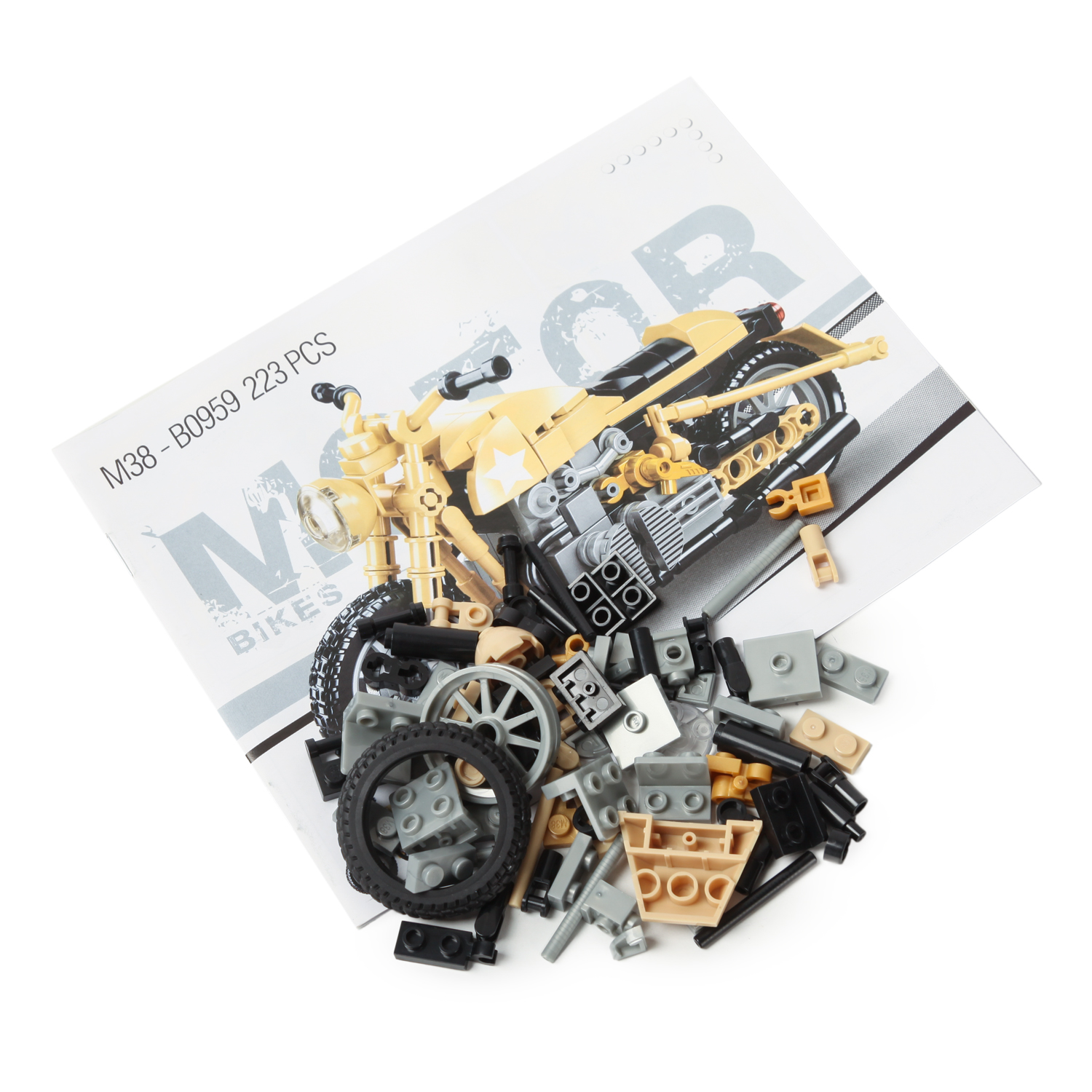 SLUBAN Modelbricks R75 Motorcycle 223 Pieces