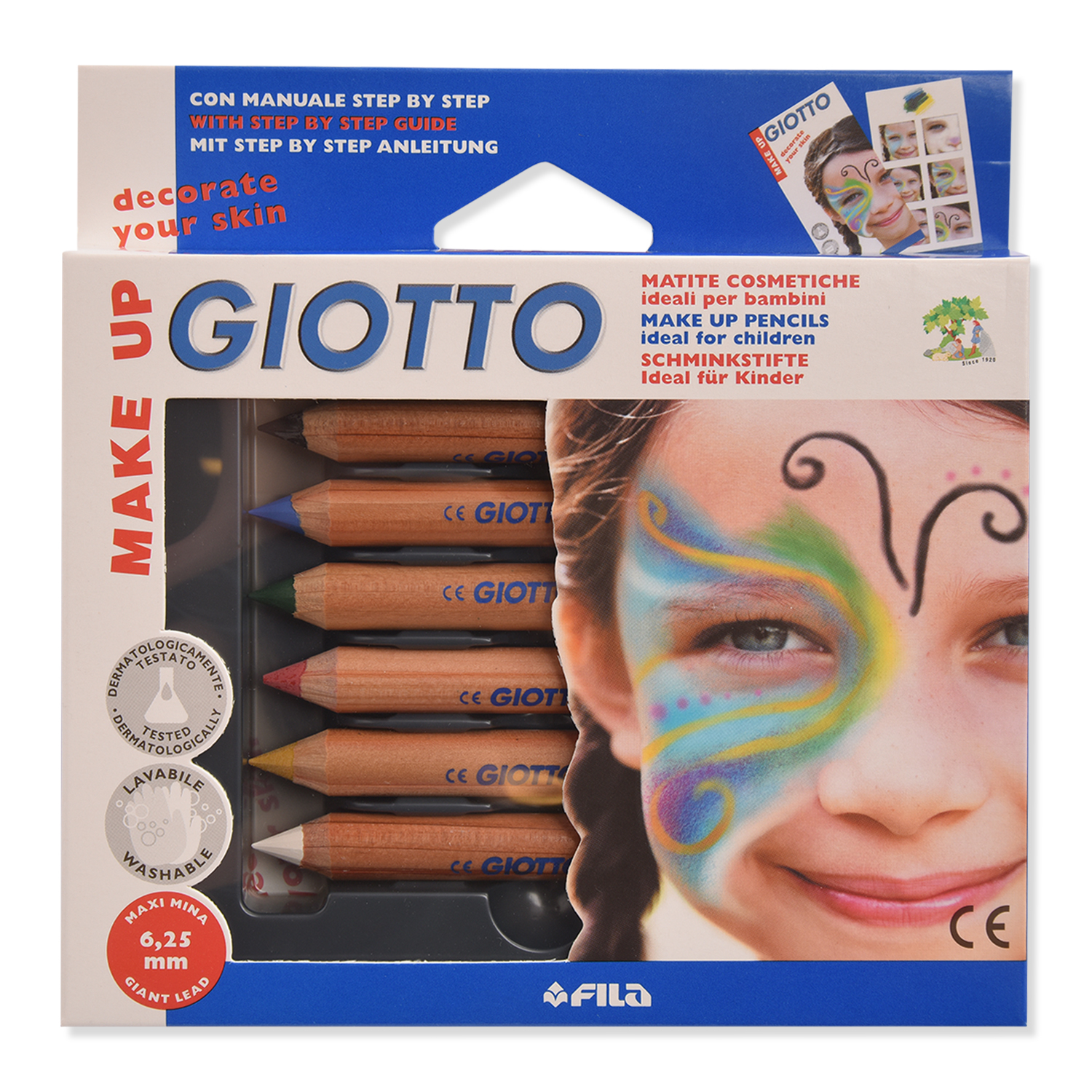 Набор для грима GIOTTO MAKE UP 6 цв гипоаллергенный - фото 1