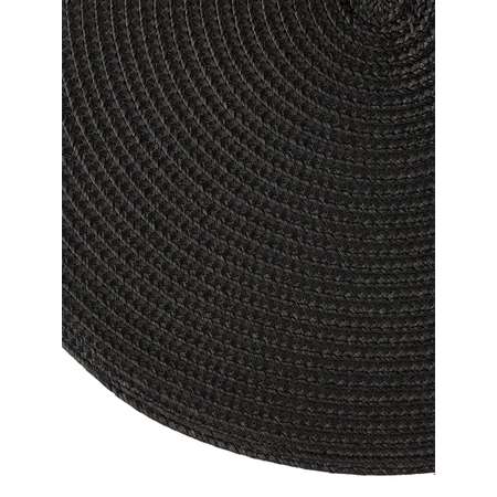 Салфетки сервировочные DeNASTIA плетеные 4 шт D36 см чёрный