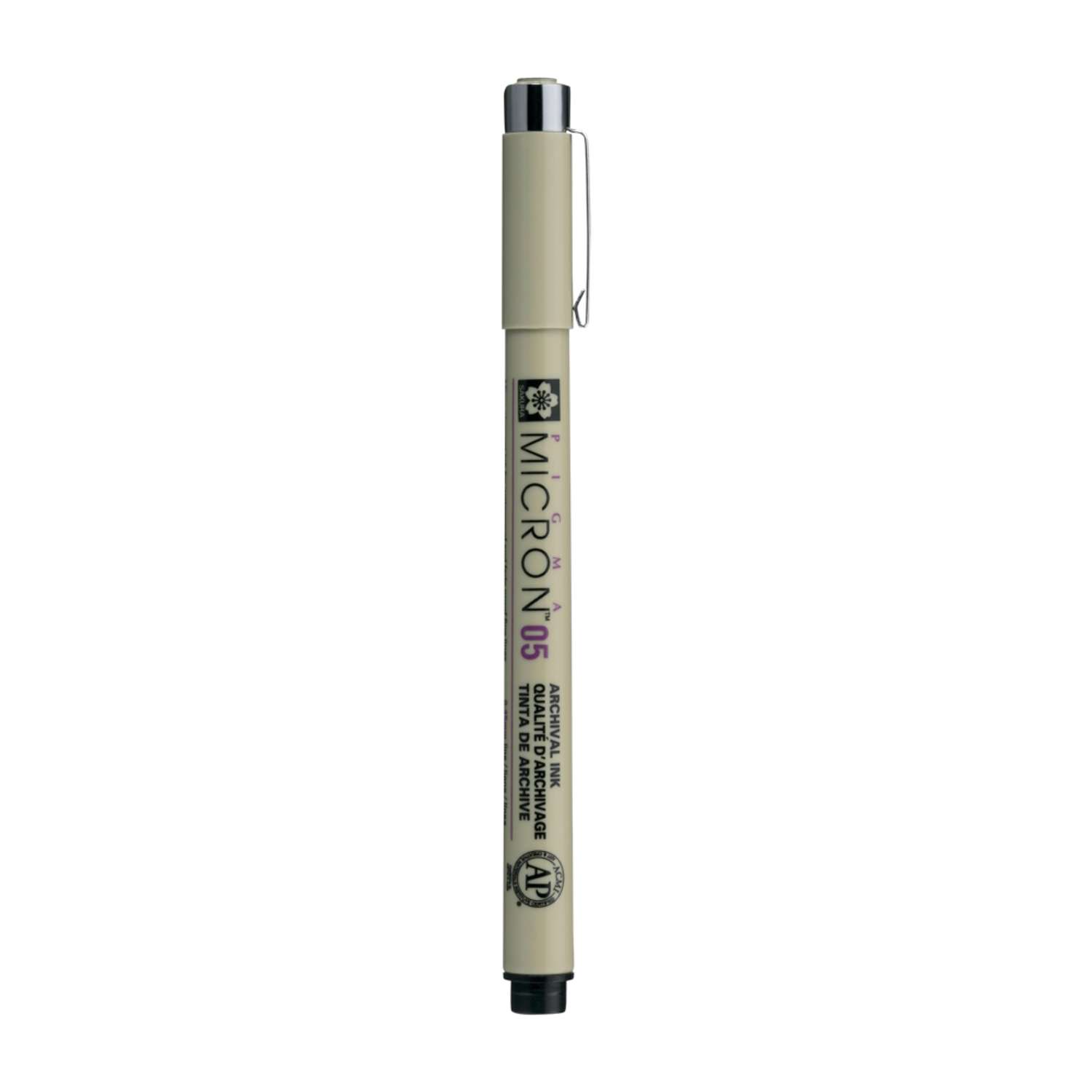 Ручка капиллярная Sakura Pigma Micron 05 цвет чернил: черный - фото 1