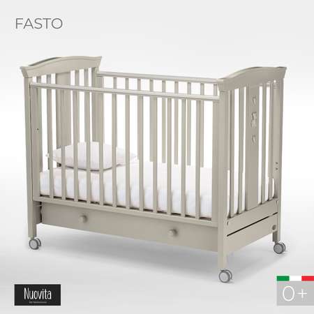 Детская кроватка Nuovita Fasto прямоугольная, (серый)