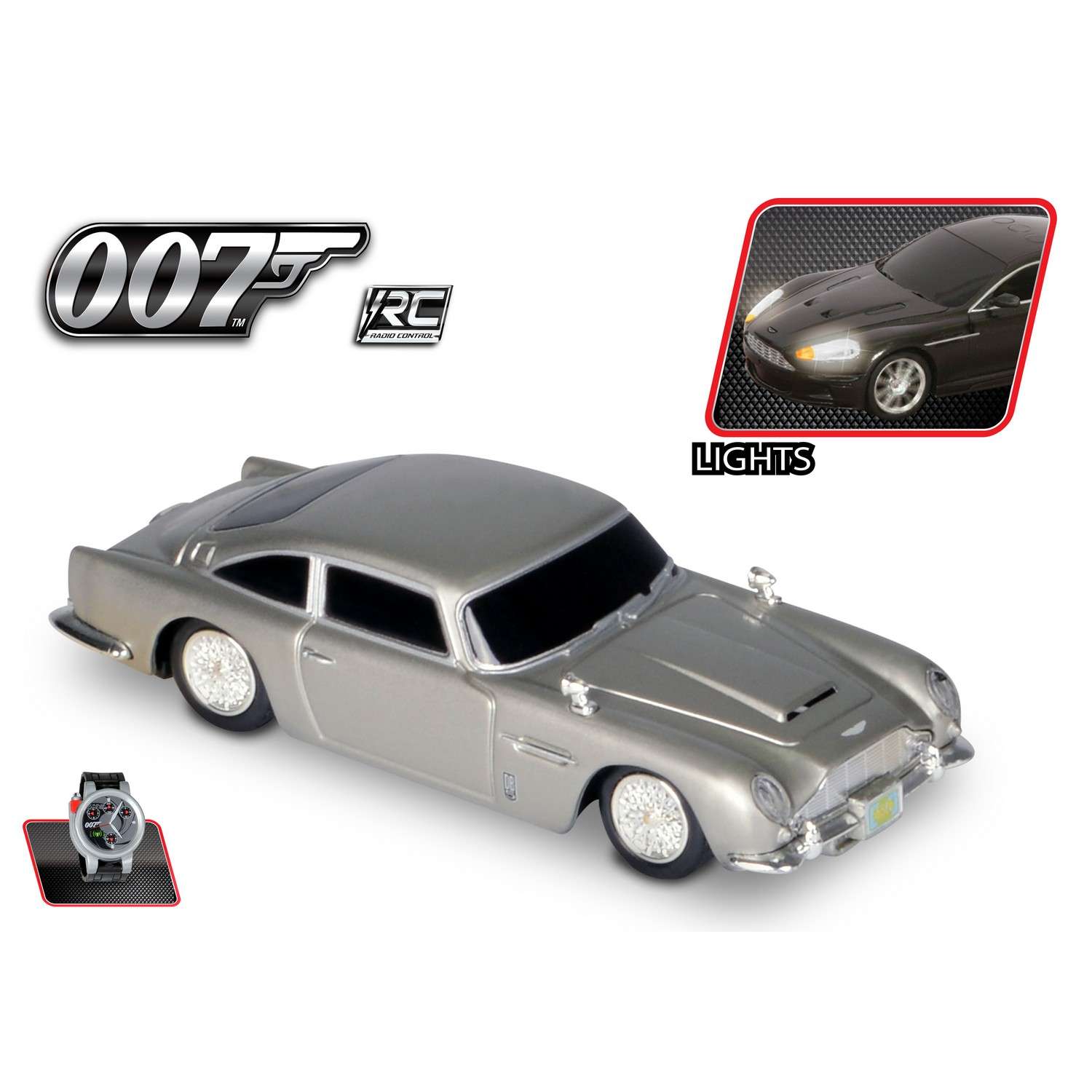 Машинка р/у Nikko 1:28 Aston Martin DB5 (Goldfinger/Casino Royale/Skyfall) - фото 6