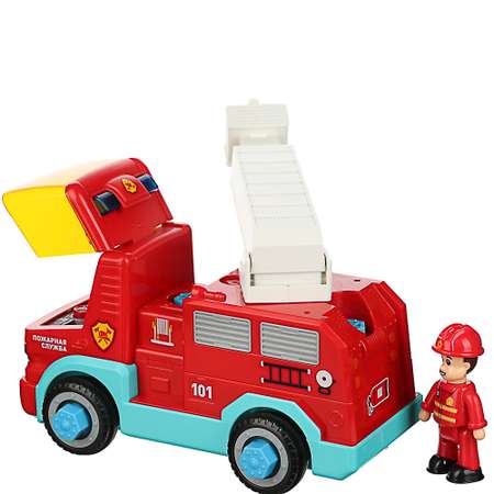 Машинка радиоуправляемая Игроленд  Пожарная с подвижными деталями