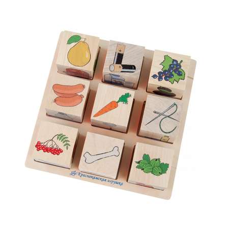 Кубики Краснокамская игрушка Съедобное-Несъедобное