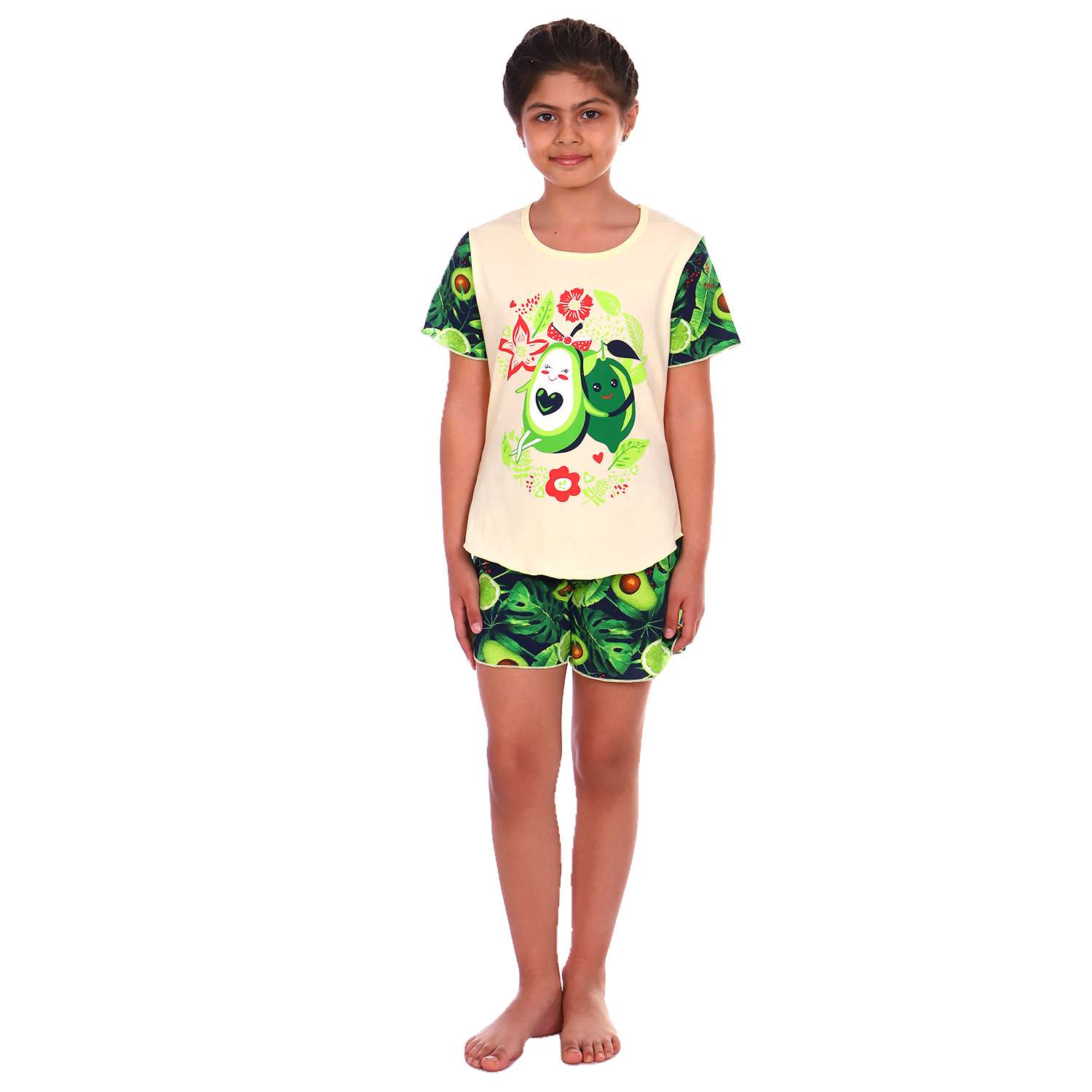 Пижама Детская Одежда 004К8Кр/темно-зеленый - фото 1