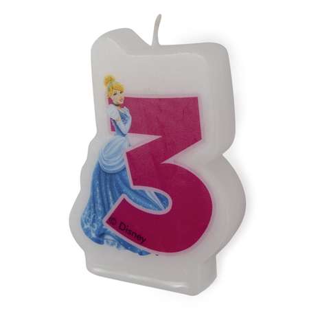Праздничная свеча Disney Princess Princess Цифра 3