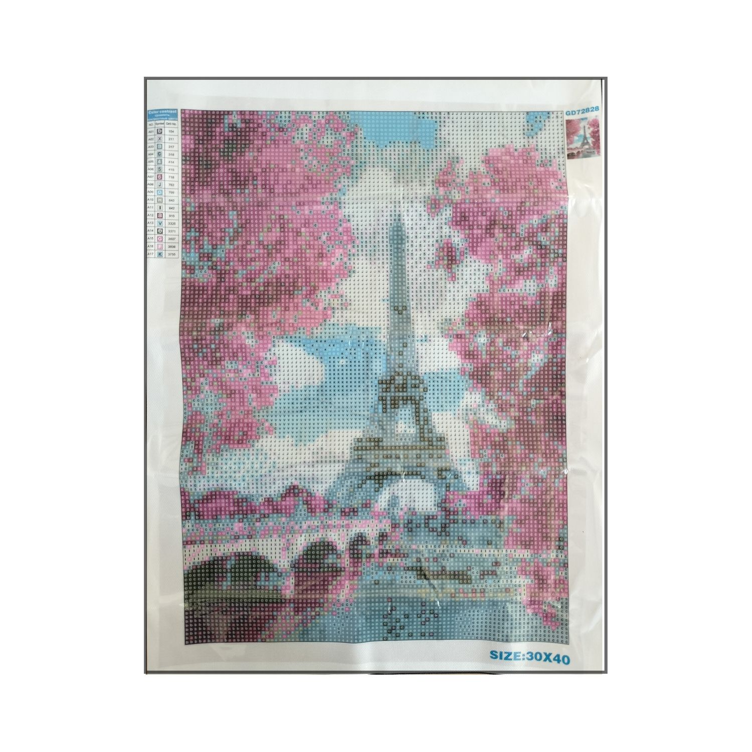Алмазная мозаика Seichi Эйфелева башня 30х40 см - фото 3