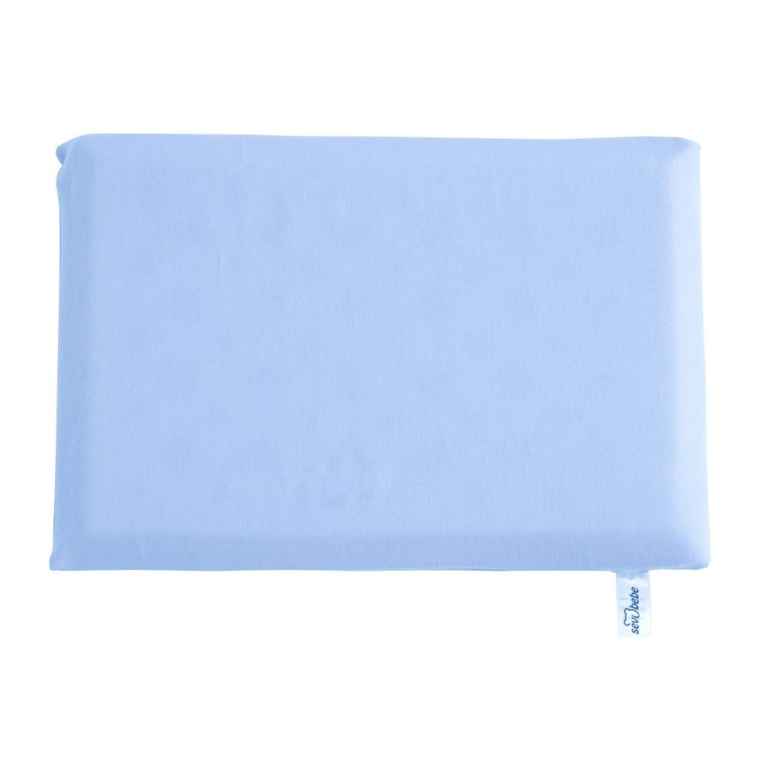 Подушка для новорожденных SEVIBEBE с перфорацией от удушения голубая 0+ - фото 1