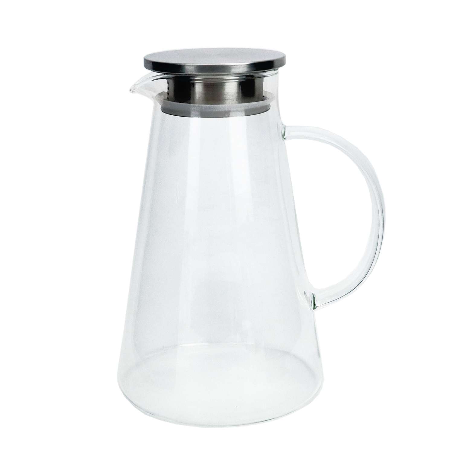 Заварочный чайник ND PLAY с металлической крышкой в подарочной упаковке 1800 мл стекло - фото 1