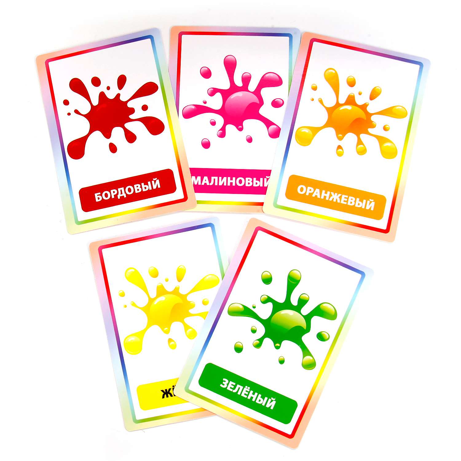 Карточки развивающие УМка Формы и цвета (36 карточек) - фото 2