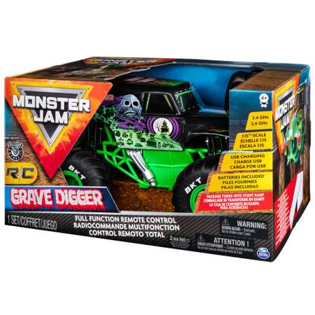 Машина Monster Jam РУ 1:15 Грейв Диггер 6045003
