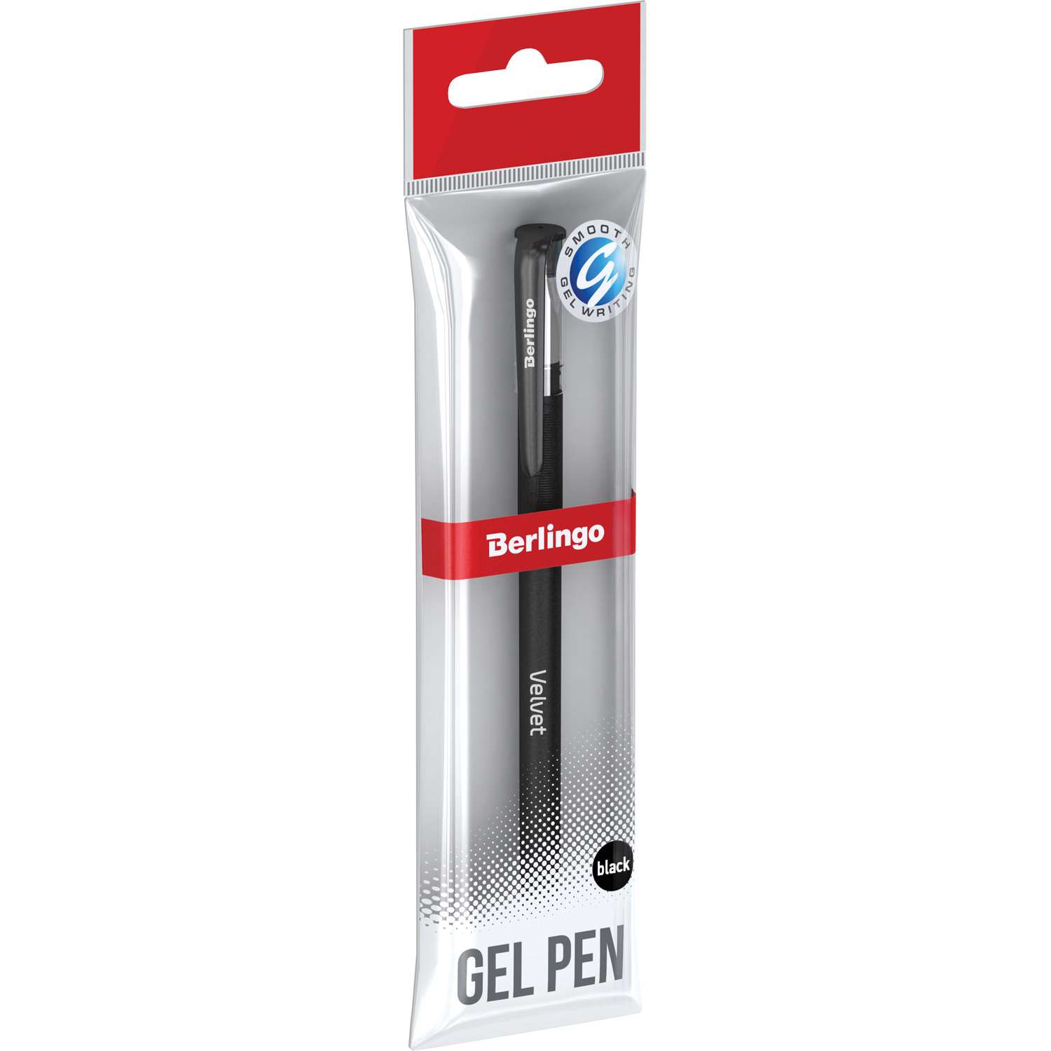 Ручка гелевая BERLINGO Velvet Черный CGp_50125_1 - фото 1