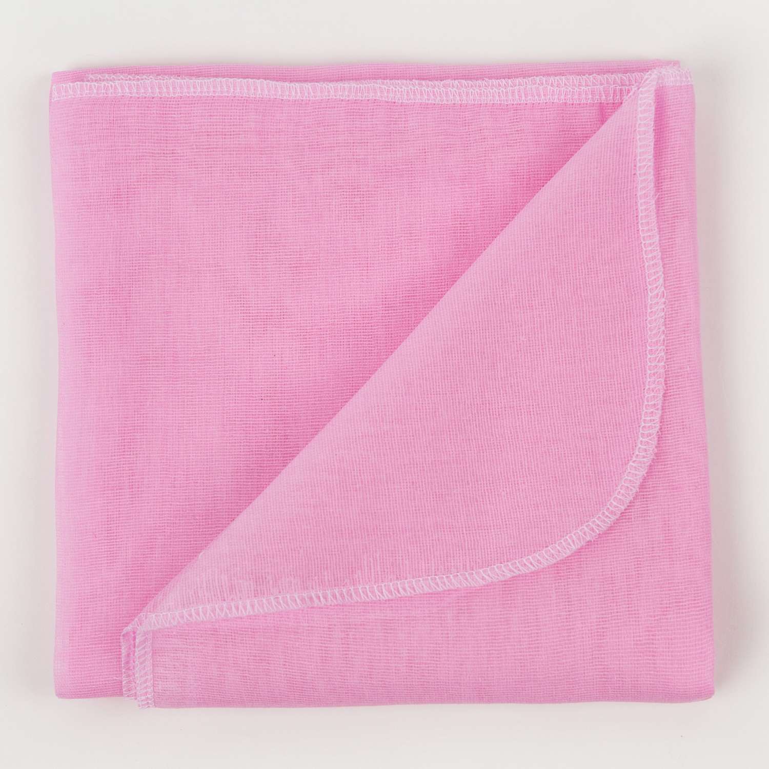 Подгузник-пеленка Чудо-чадо многоразовый ситцевый 80х80см 4 шт розовый - фото 2