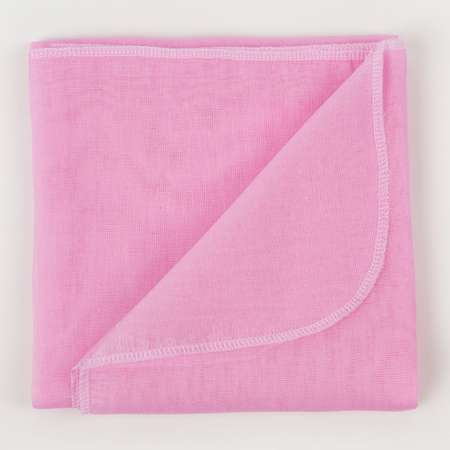 Подгузник-пеленка Чудо-чадо многоразовый ситцевый 80х80см 4 шт розовый