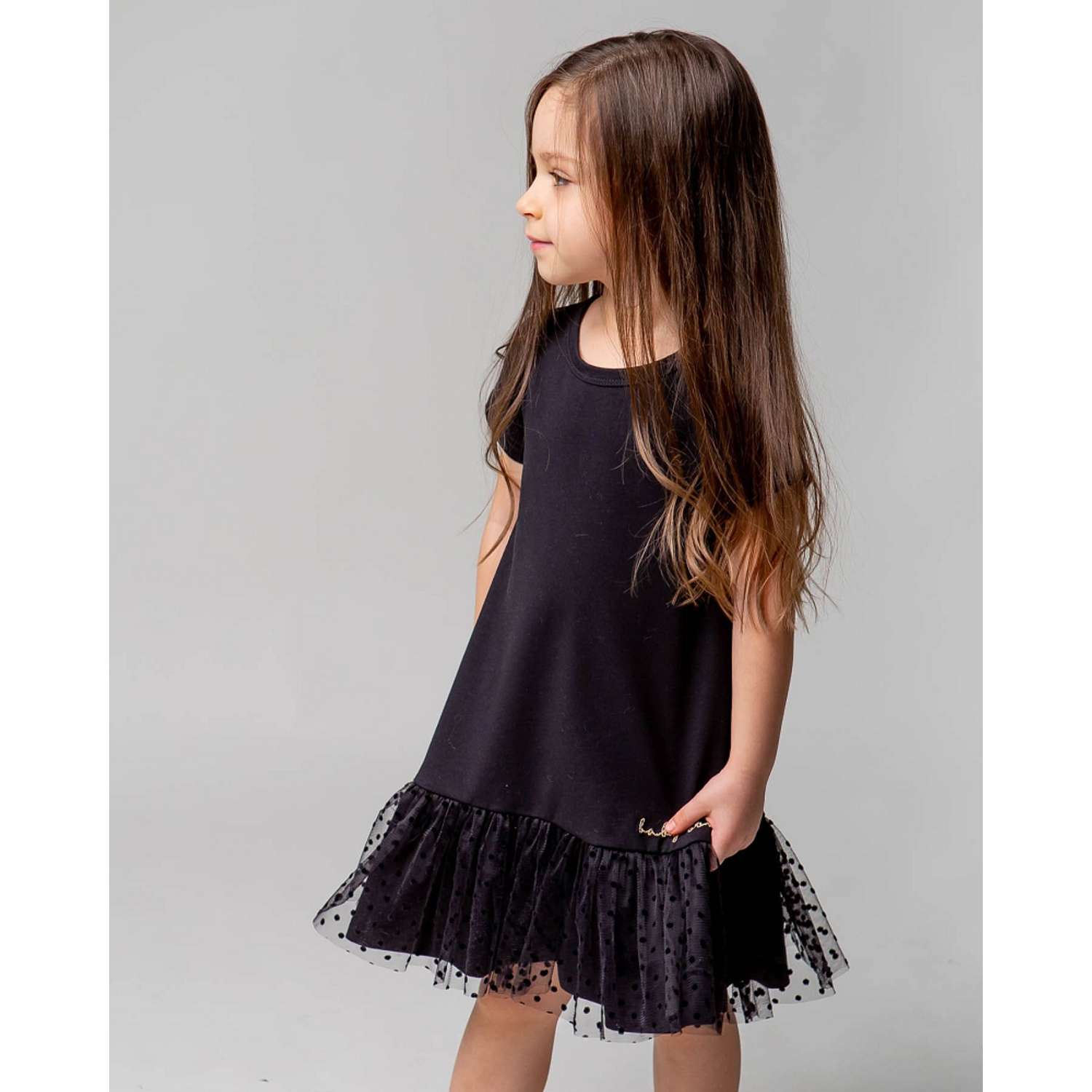 Платье BABY-BOOM С137/4-K черный - фото 5